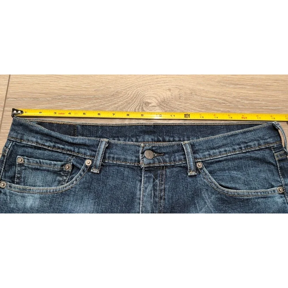 LEVI'S 505 MENS DENIM BLUE JEANS SIZE 36X30 STRAIGHT REGULAR FIT MEDIUM WASH EUC